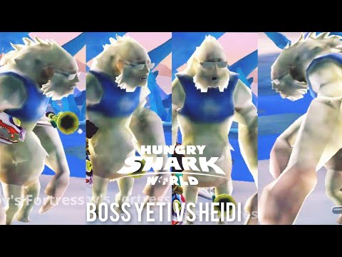 Boss Yeti vs Heidi Shark! - Hungry Shark World