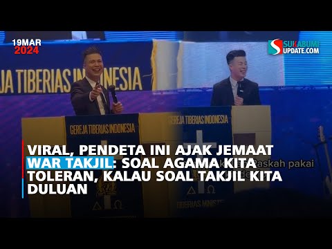 Viral, Pendeta Ini Ajak Jemaat War Takjil: Soal Agama Kita Toleran, Kalau Soal Takjil Kita duluan