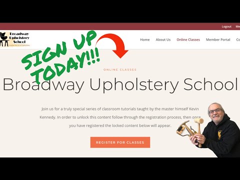 LEARN UPHOLSTERY ONLINE! Online Classes w/Kevin are HERE ...