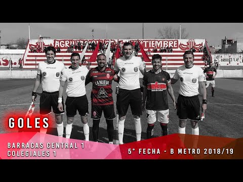 Barracas Central 1 - Colegiales 1 | Goles | Fecha 5 | B metro 2018/19