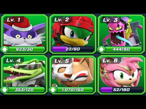 Sonic Forces Speed Battle Special Low Levels (1-6) Runners All Characters Unlocked Android Gameplay