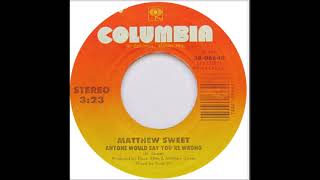 Matthew Sweet "Anyone Would Say You're Wrong" - 1986 B-side