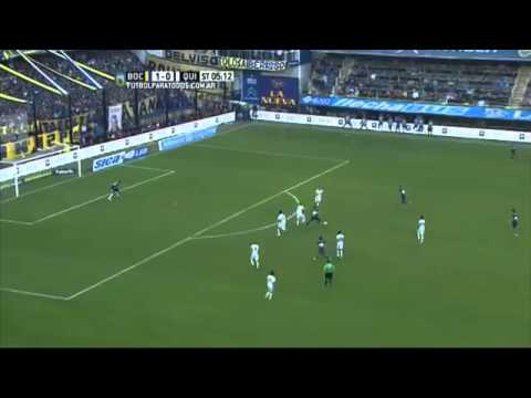 Boca 1 - Quilmes 0 Remate en el travesaño de Tevez / Fecha 17 Torneo Julio H. Grondona 2015