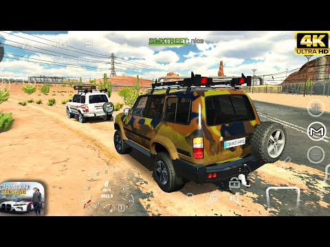 Toyota Land Cruiser FZJ80 - Desert Off-road Convoy - Car Parking Multiplayer Gameplay