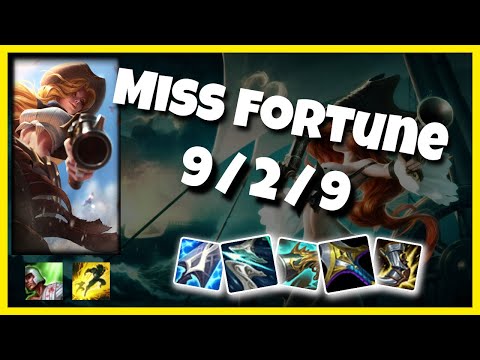 Miss Fortune Gameplay Challenger Replay S11 - 11.5 Bot Lane (9/2/9) - NA