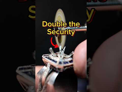 Double claw prongs for double security #jewelryrepair