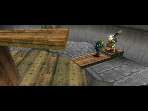 Ocarina of Time Music - "Windmill Hut (Song of Storms)" with Rain (For Sleeping, Studying, etc)