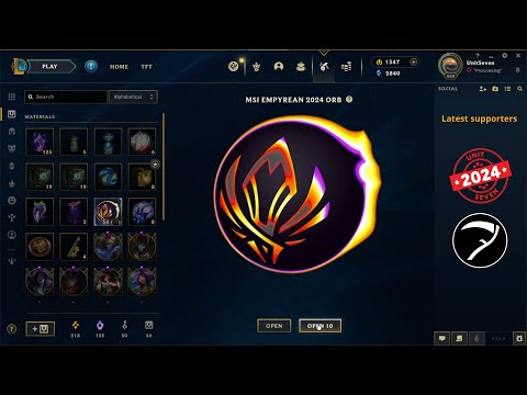 50x MSI Empyrean 2024 Orbs (Empyrean 2024 Mega Orb Bundle) opening - League Of Legends