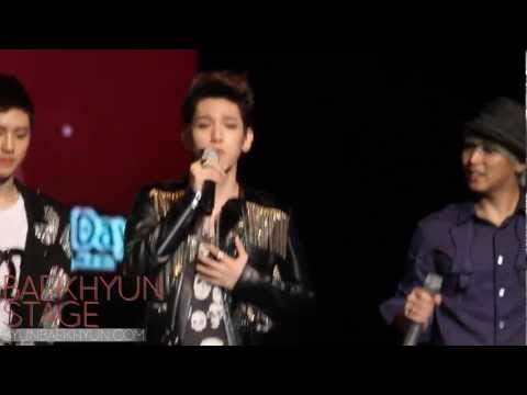 [HD]120616 Sukira Piano Concert - Baekhyun's singing