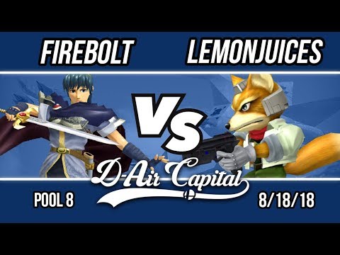 D-Air Capital 8 - Firebolt (Marth) Vs. Lemonjuices (Fox) - Pool 8