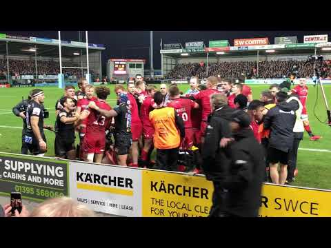 Exeter Chiefs v Saracens fight! 29.12.19
