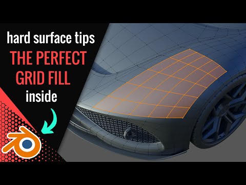 Hard Surface Modeling Tips - The Perfect Grid Fill in Blender