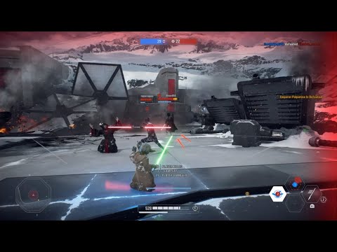 Star Wars Battlefront 2- Yoda MVP Match | Heroes vs Villains