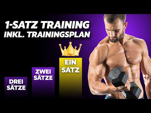1-Satz Training für Muskelaufbau | Anleitung & Trainingsplan
