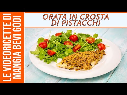 Orata in crosta di pistacchi | SECONDO DI PESCE AL FORNO VELOCE E SFIZIOSO