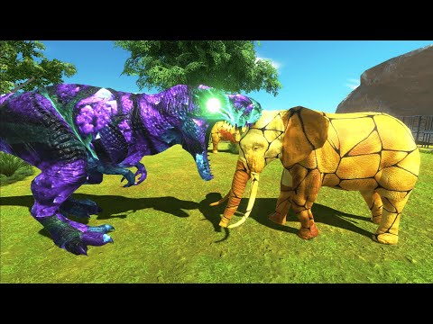 ALIEN T-REX a FIELD TRIP to the ZOO - Animal Revolt Battle Simulator