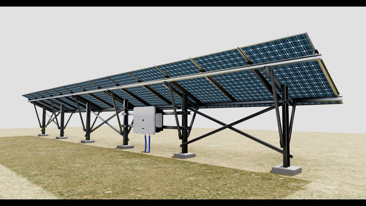 Single Column Solar Construction Type-2 3D Model