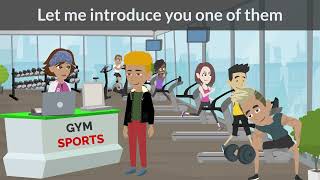 🏋 Fitness goals at the Gym | Learn english conversation | animated stories in english