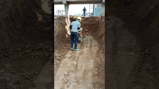 Plate compactor working and purpose 🔥🔥 #siteengineer #sitework #engineer