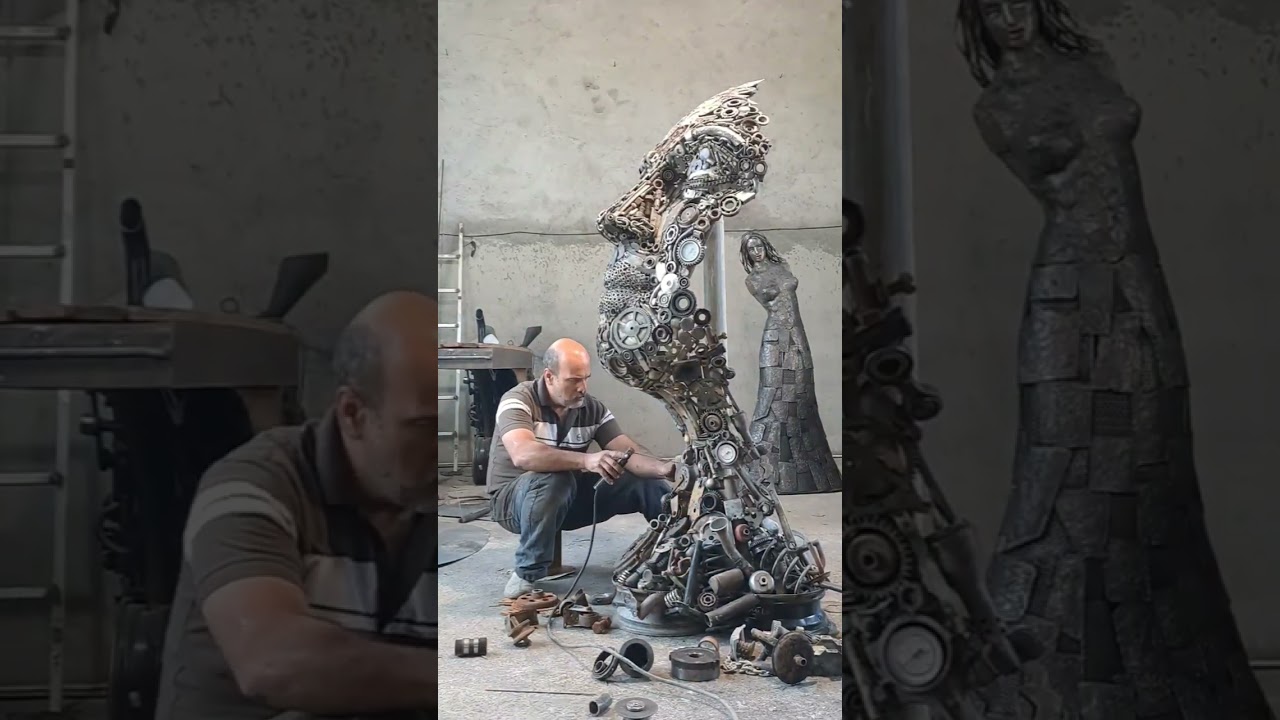 Hasan Keshavarz turns scrap metal into stunning sculptures