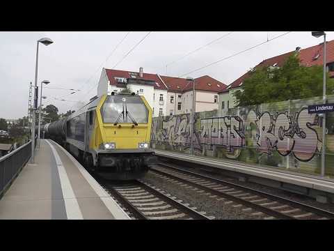 Züge gefilmt heute Voith Maxima mit Kesselzug in Lindenau