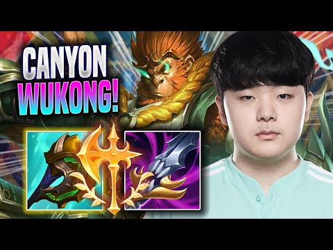 CANYON DOMINATING WITH WUKONG! - DK Canyon Plays Wukong JUNGLE vs Poppy! | Season 2022