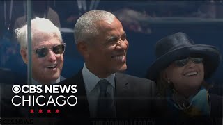 Michelle Obama brings her husband to tears with speech opening presidential center in Chicago