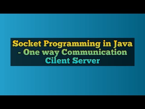 Socket Programming In Java One Way Communication Client Server