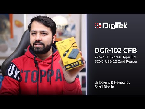 Digitek DCR-102 CFB 2-in-2 CF Express Type B & SDXC, USB 3.2 Card Reader. Review By Sahil Dhalla.