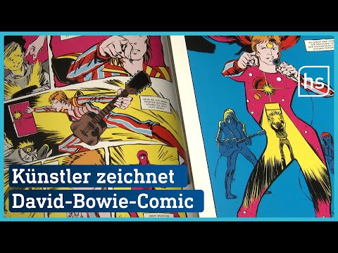 Künstler zeichnet Comic von Ziggy Stardust aka David Bowie | hessenschau