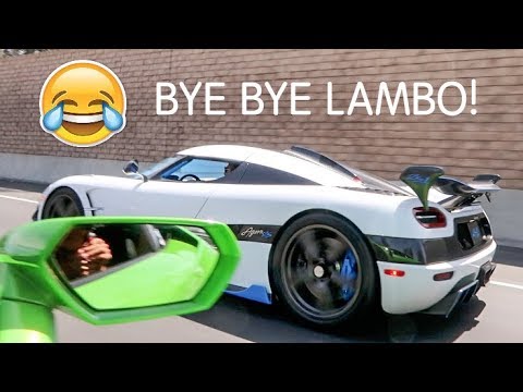 Koenigsegg DESTROYS Cocky Lamborghini LOL!
