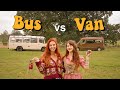 BUS Vs VAN We Swap Tiny Homes For 24 Hours Feat Roots In The Wild