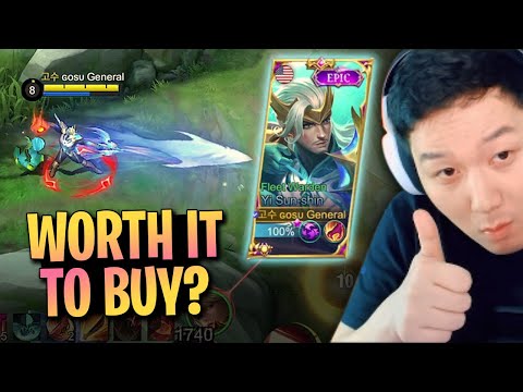 Worth it to buy? Fleet Warden Yi Sun-shin skin gameplay | Mobile Legends