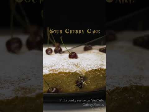 The Secret to Perfect Sour Cherry Cake! 🍒✨