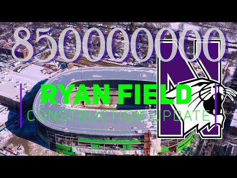 Ryan Field $850 Million Mega Project - February 2026 Construction Update - Actual progress by drone