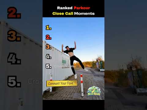 Ranking Parkour Close Call Moments #funny #parkour #freerunning