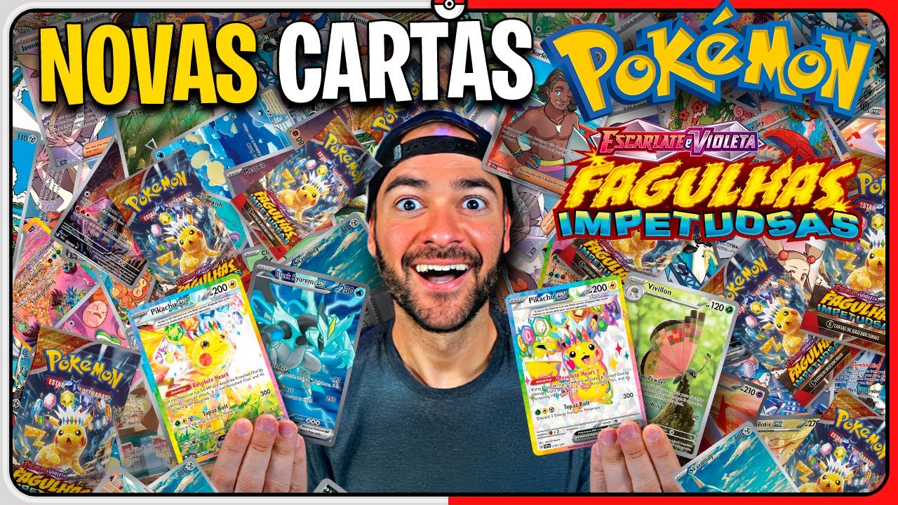 Vi TODAS as NOVAS CARTAS POKÉMON TCG de FAGULHAS IMPETUOSAS