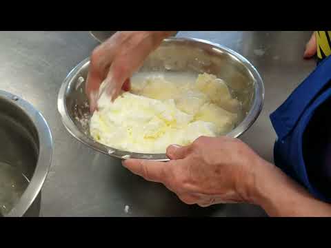 Washing Homemade Butter
