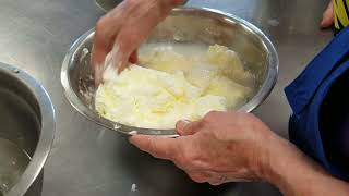 Washing Homemade Butter