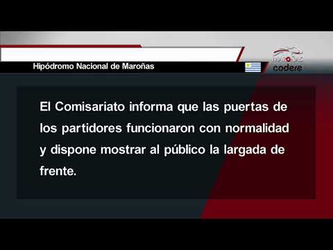 CARRERAS HIPODROMO MARONAS 22/10/23 - URUGUAY -