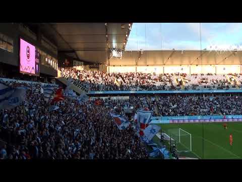 Klacken applåderar åt Johan Wiland inför andra halvlek, Malmö FF-Hammarby, 2017-09-17