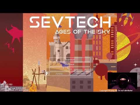 Hardcore Minecraft: SevTech Ages of the Sky Ep1 (I make bad decisions)