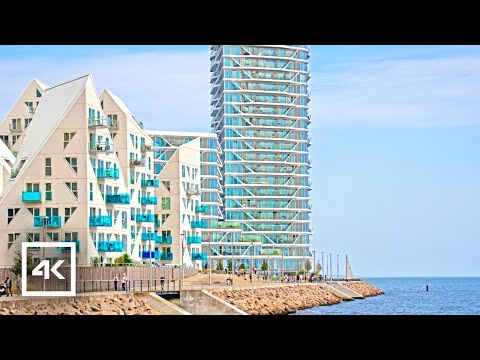 🇩🇰 Aarhus Ø - Denmark's Newly Developed Town | 4K Walking Tour Sep 2024