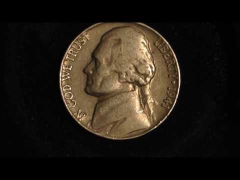 1941 Jefferson Nickel (mintage 203 million. value starting at 35 cents)