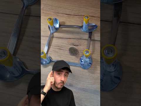 Battery Coin and Spoon Hacks ! #shorts