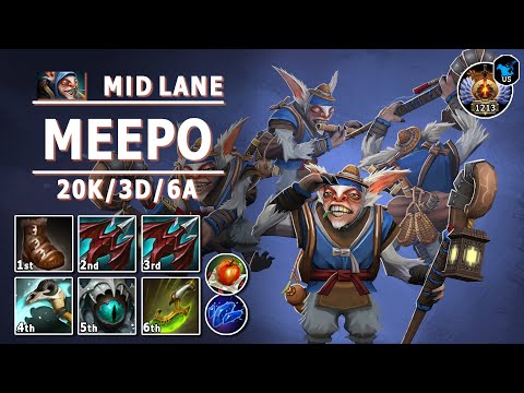 Meepo Mid Lane | 7.31c | Pos 2 Meepo Guide | Dota 2 Immortal Gameplay