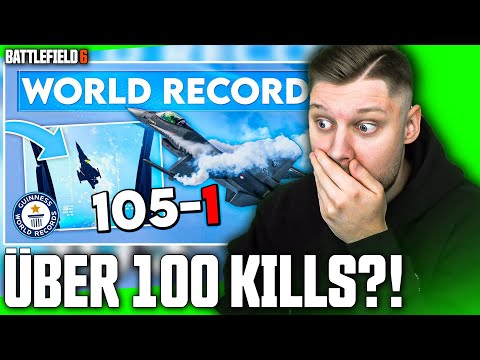 WORLD RECORD in Battlefield 6: He gets OVER 100 KILLS in 1 round with the JET?! 🛩️