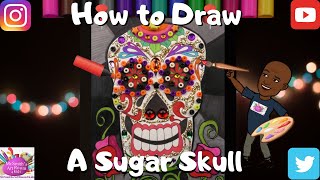 How to Draw a Sugar Skull