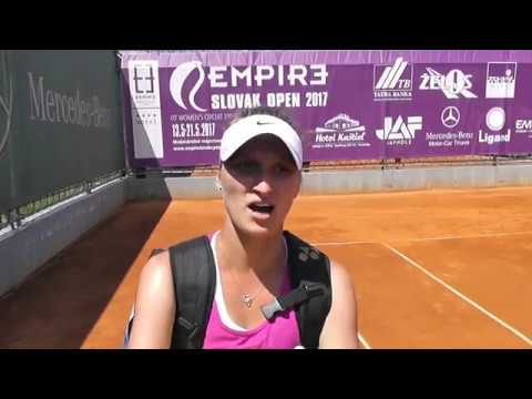 EMPIRE Slovak Open 2017 1R, interview, Marketa VONDROUSOVA (CZE) - Alison van UYTVANCK (BEL) 6-4 6-3