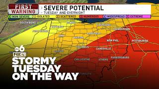 Tuesday's Forecast: Severe weather expected around Central Ohio
